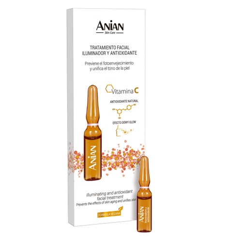 Anian Fiole cu vitamina C Tratament Facial Iluminator si Antioxidant 7x1ml